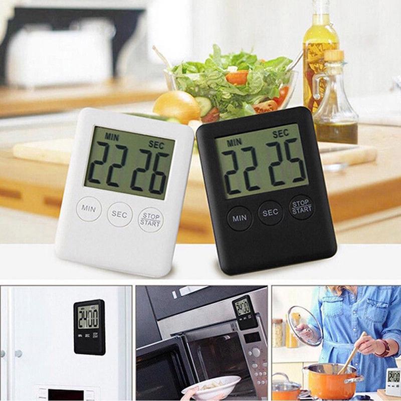 Large Lcd Digital Kitchen Cooking Timer Count-Down Up Clock Alarm Magnetic