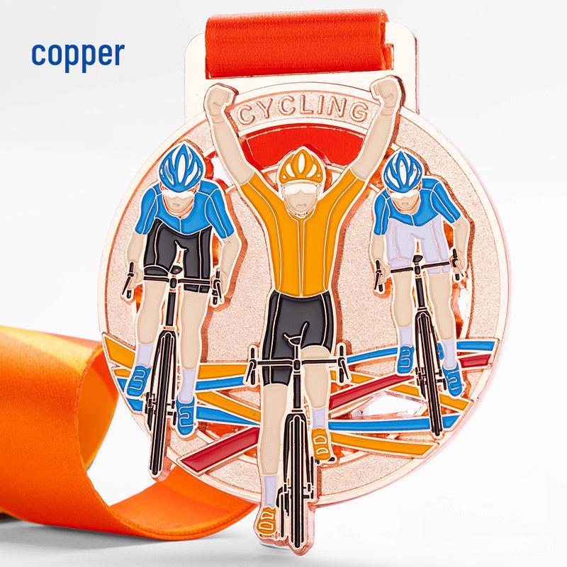 Custom Outdoor Cycling Race Commemorative Medal Badge
