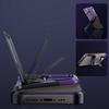 For iPhone 14 Pro Frameless Bumper Case S-Shaped Kickstand Aluminium Alloy Cover