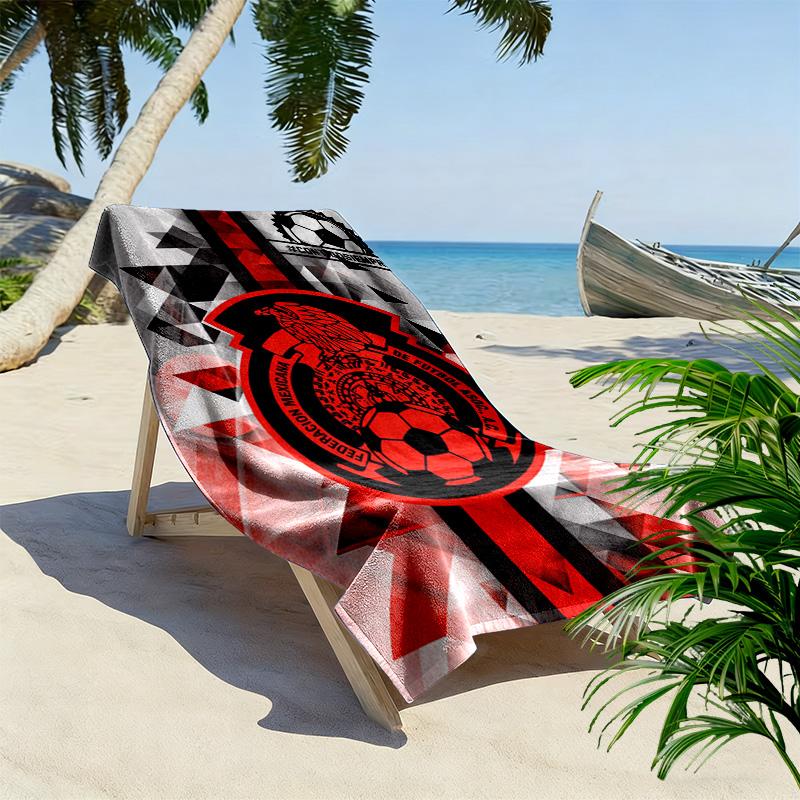 Selección Nacional de México Print Beach Towel, Large Soft Quick Dry Towel for Beach Camping Swimming