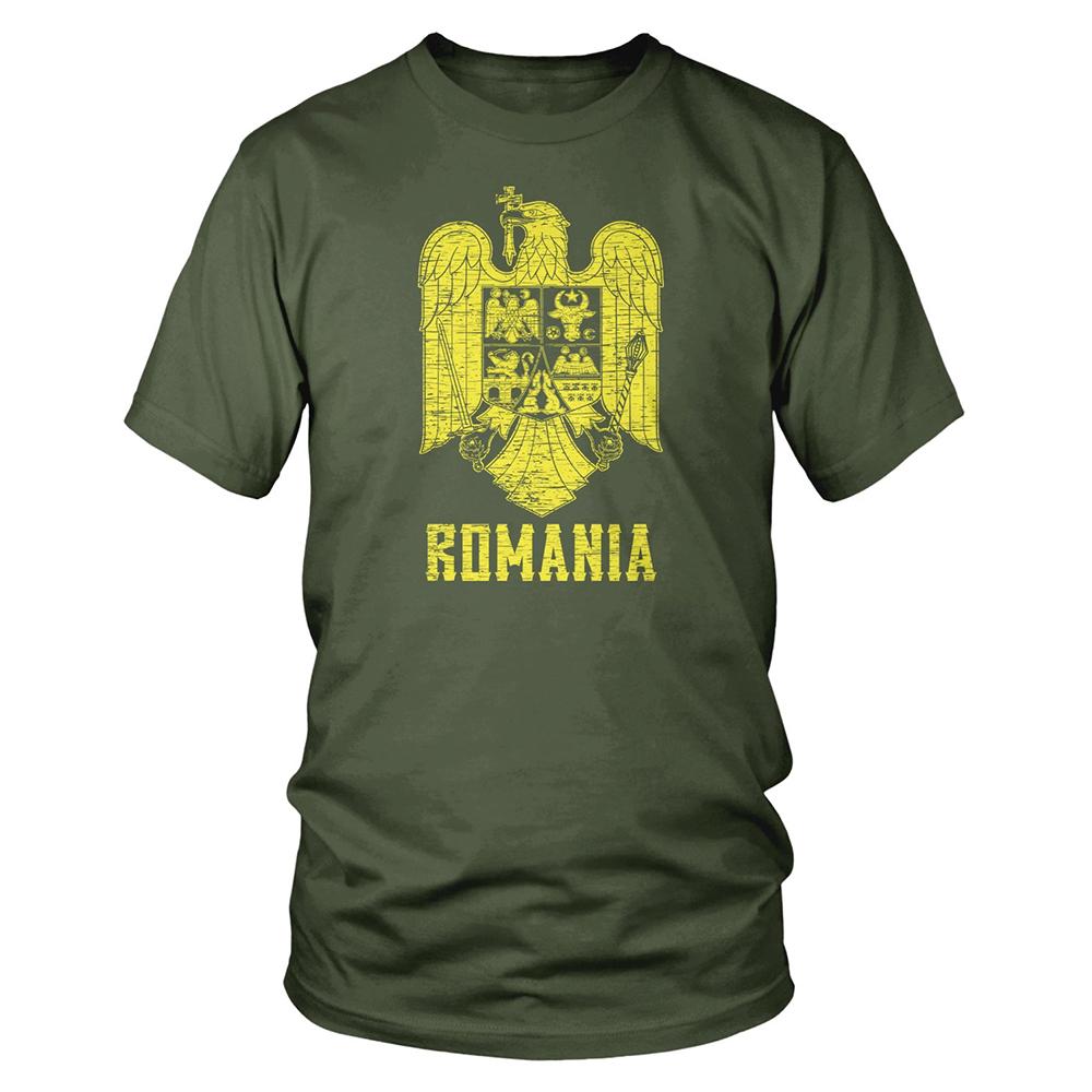 RoUnisexia Eagle Coat Of Arms Tshirt RoUnisexian Flag Graphic T Shirt For Unisex Clothing Fashion Streetwear Unisexs Quick Dry Tshirt Tee