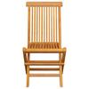 Garden Chairs with Beige Cushions 4 pcs Solid Teak Wood