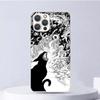 Witch And Cat Colorful Cute Soft Case For iPhone 16 17 Air 16E 15 Plus 11 12 13 Mini 14 Pro Max Phone Cover Apple 7 8 SE Coque F