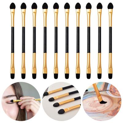 10PCS Fashion Lip Eyebrow Makeup Tool Eyeliner Applicator Double-head Eyeshadow Brush Sponge Stick