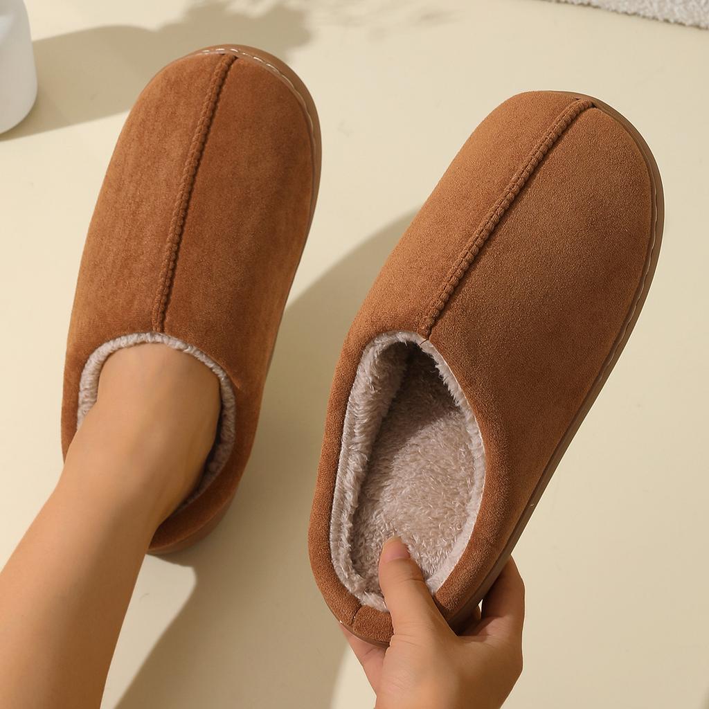 House Slippers for Women Soft Cotton Slippers Men's Autumn and Winter 2025 New Indoor Plush Slippers Women's Winter Warm