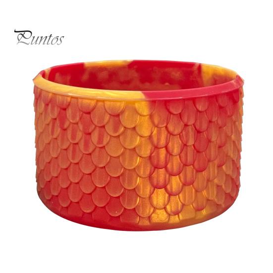Reusable Silicone Bottle Boot Cup Boot, Fish Scale Pattern Decor, Soft Elastic Water Anti Scratch Accessory Protective Sleeve, Anti-Slip Bottom Cover