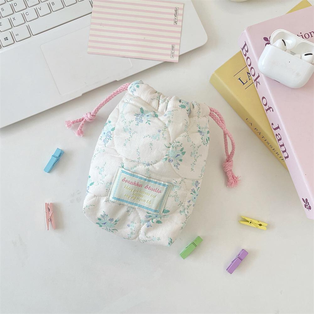 Women Drawstring Makeup Bag Cosmetic Bag Portable Polaroid Camera Case Drawstring Bag Key Earphones Lipstick Bags Drastring Bags