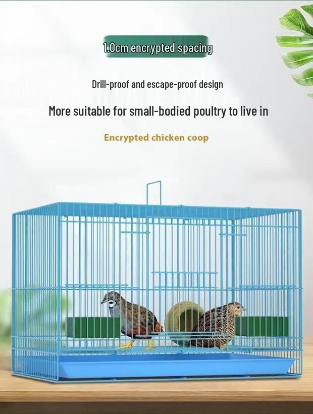 Rutin Encrypted Large Cage for Poultry: Ideal for Chickens, Ducklings, Quails, Call Ducks