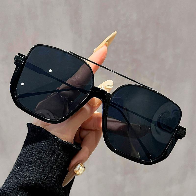 5PCS Retro Metal square frame sunglasses Women/Men vintage Oversized shades sun glasses