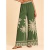 Women S High Waisted Printed Wide Leg Pants Loose Casual Long Trousers Beach Vacation Style
