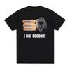 2026 Summer Cotton Printed TShirt Funny CeUnisext Cat Meme Graphic Tee Unisex WoUnisex Hip Hop Rap Streetwear Breathable Comfort Top