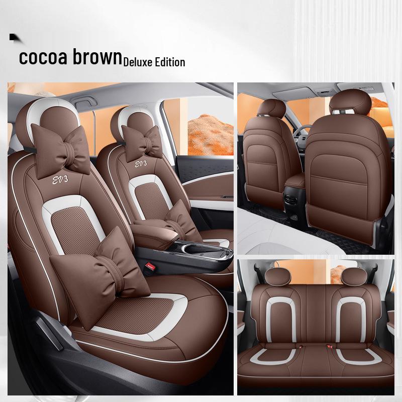 DJGY JAC Yiwei 3 Car Seat Cushion: Sporty Leather, All-Season Cover