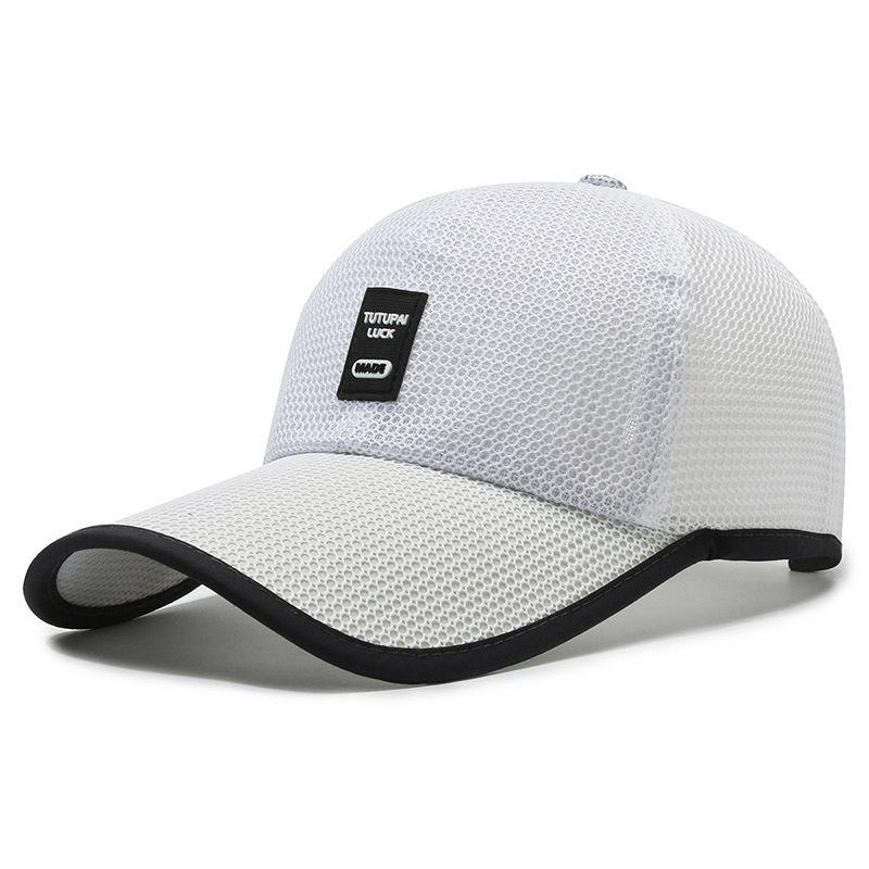 Breathable Mesh Baseball Cap Adjustable Back Strap Curved Visor Outdoor Sports Hat for Men and Women Lightweight Durable Design
