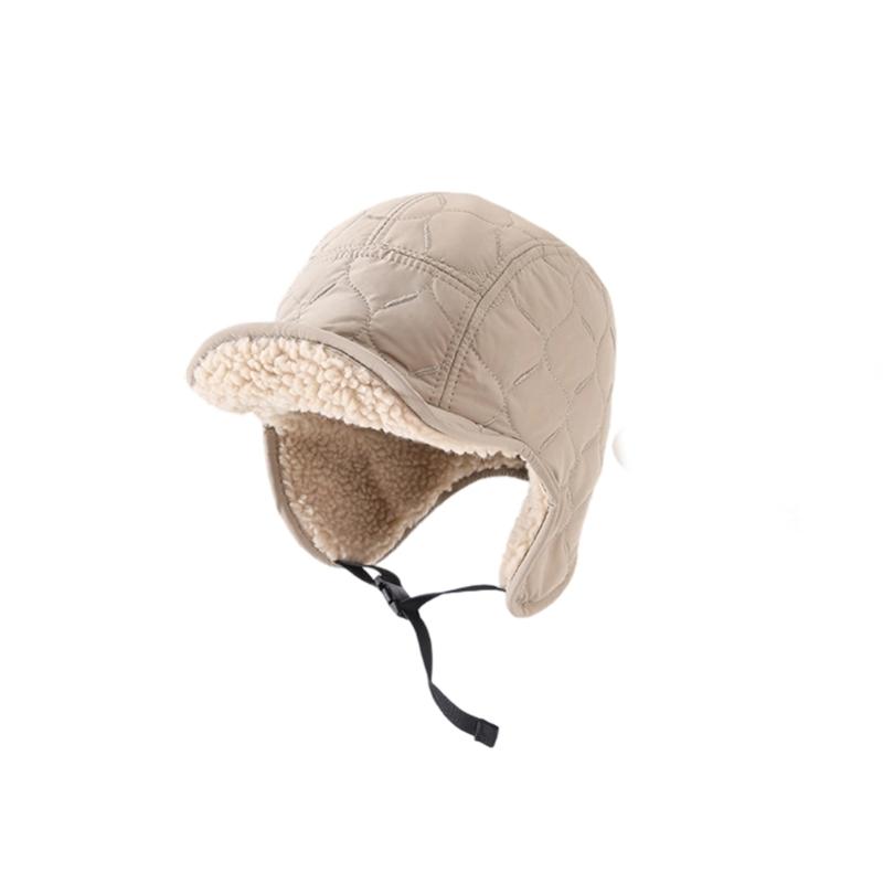 Двусторонняя ушанка Утолщенная ушанка Теплая шапка Зимний аксессуар для костюма для улицы Теплая большая ушанка хаки