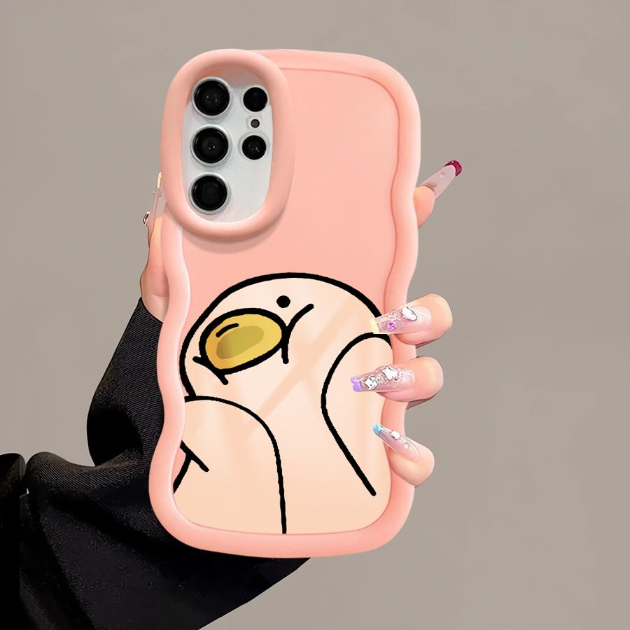 Cute Duck Case for Samsung Galaxy S20 FE S25 A26 S23 Plus A25 S22 Ultra S21 S24 Soft Phone Cover A54 A55 A36 A24 A34 A35