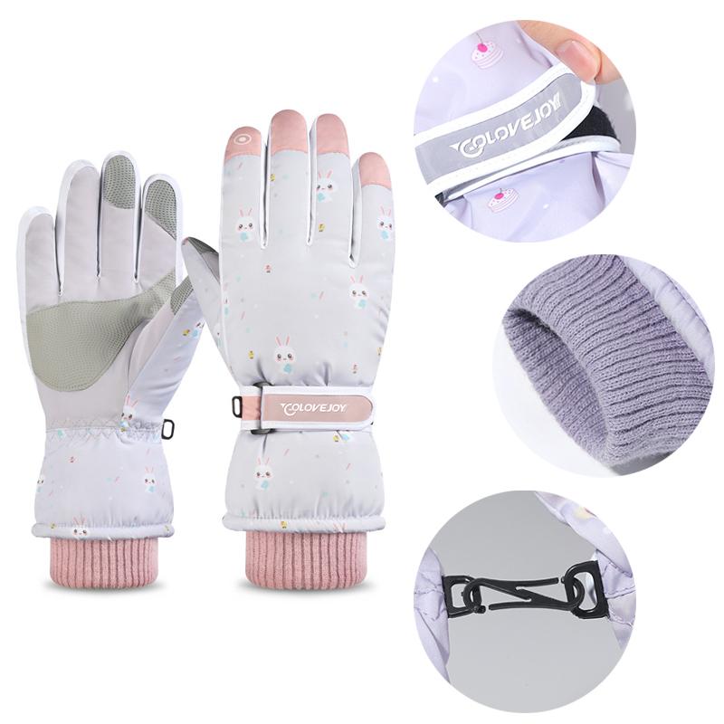 Ski Gloves - Waterproof, Anti-Slip & Touch-Screen Compatible for Winter Outdoor Activities