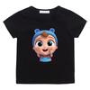 Koszulka Mały Aniołek Urocze Koszulki dla Dziewczynek Dziecięce Bawełniane Topy Piosenki z Rymowankami Bajkowy T-shirt Letnie Koszulki z Krótkim Rękawem