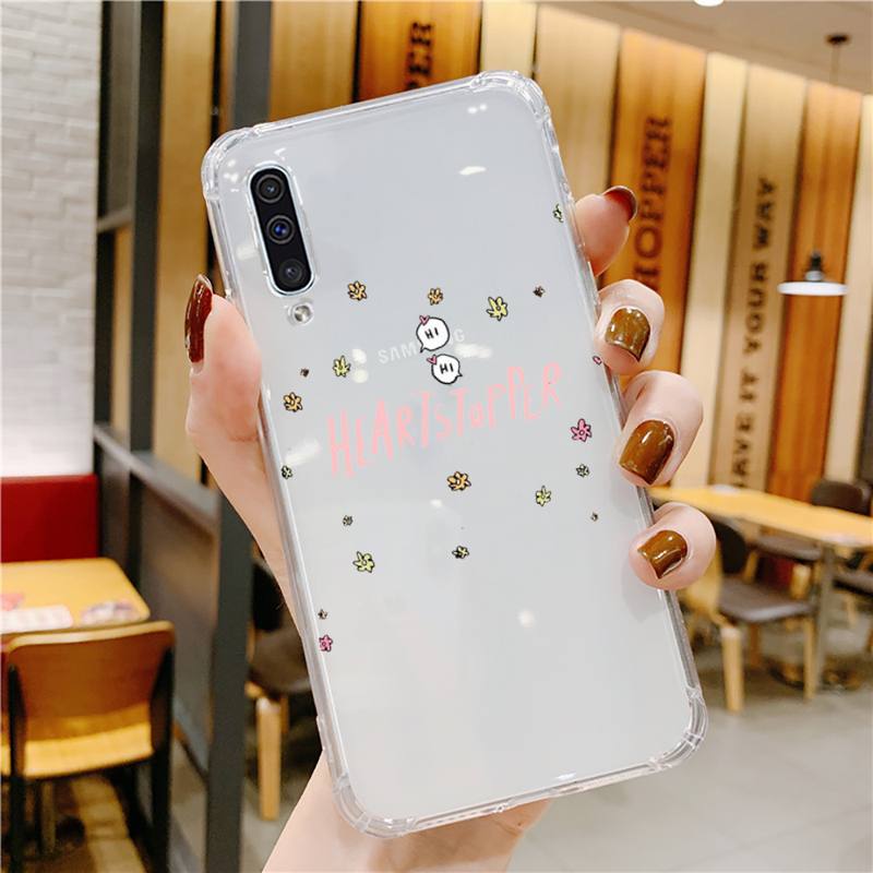 Heartstopper Nick and-Charlie Phone Case Transparent For Samsung Galaxy A S 8 9 10 12 20 21 40 50 52 51 70 71 Fe Ultra Plus