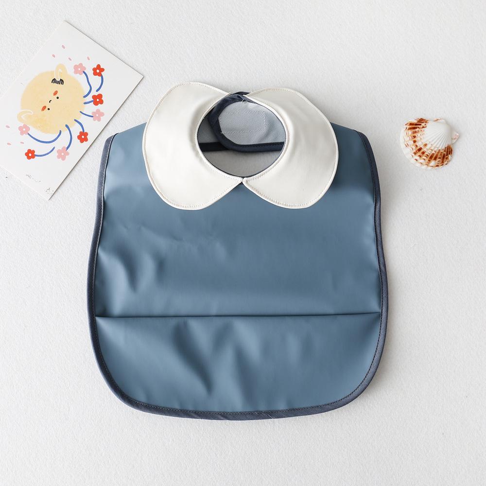 Korean Reversible Waterproof Infant Bib - Wash-Free, Anti-Stain, Baby Sleeveless Apron