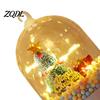 Led Bedside Lamp for Kids Christmas Tree In Dome with LED Light, Mini Cedar Light Up Holiday Atmosphere Hanging Ornament, Battery Powered Decorative