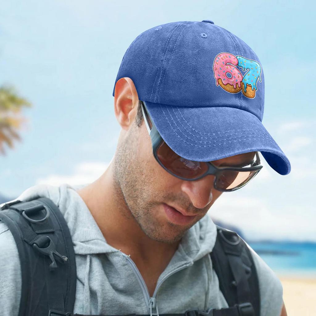 Fashionable Print Men's And Women's Adjustable Baseball Caps