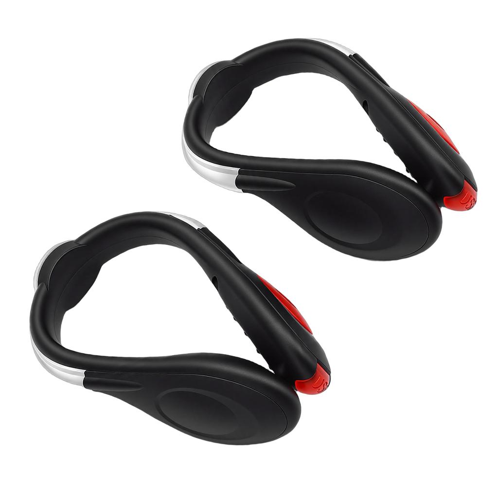 1 Pair LED Shoes Clamp Lights USB Charging for Night Running Gear Walking Biking Cycling Accessories