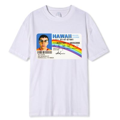 Pánské tričko Letní pánské tričko Mclovin Průkaz totožnosti Superbad Geeki Pánské bavlněné tričko Unisex tričko Pro teenagery Cool měkké oblečení