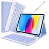Compatible 10th Gen iPad A16 10.9" Magnetic Detachable Bluetooth Keyboard Case