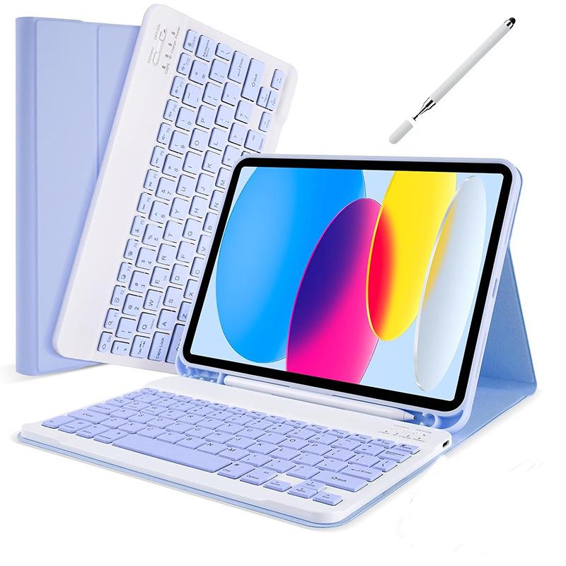 Compatible 10th Gen iPad A16 10.9" Magnetic Detachable Bluetooth Keyboard Case