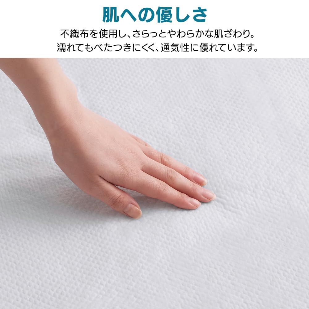 IRIS OHYAMA Waterproof Antibacterial for Nursing and Pet Large 59cm x Pack of 30 Sheets, Disposable, Polymer, Care, Children, Babies, Beds, Capacity,