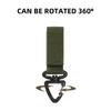 Outdoor Nylon Molle Tactical Backpack Carabiner Key Hook Webbing Buckle System Belt Buckle Hanging Camping Climbing Accessories