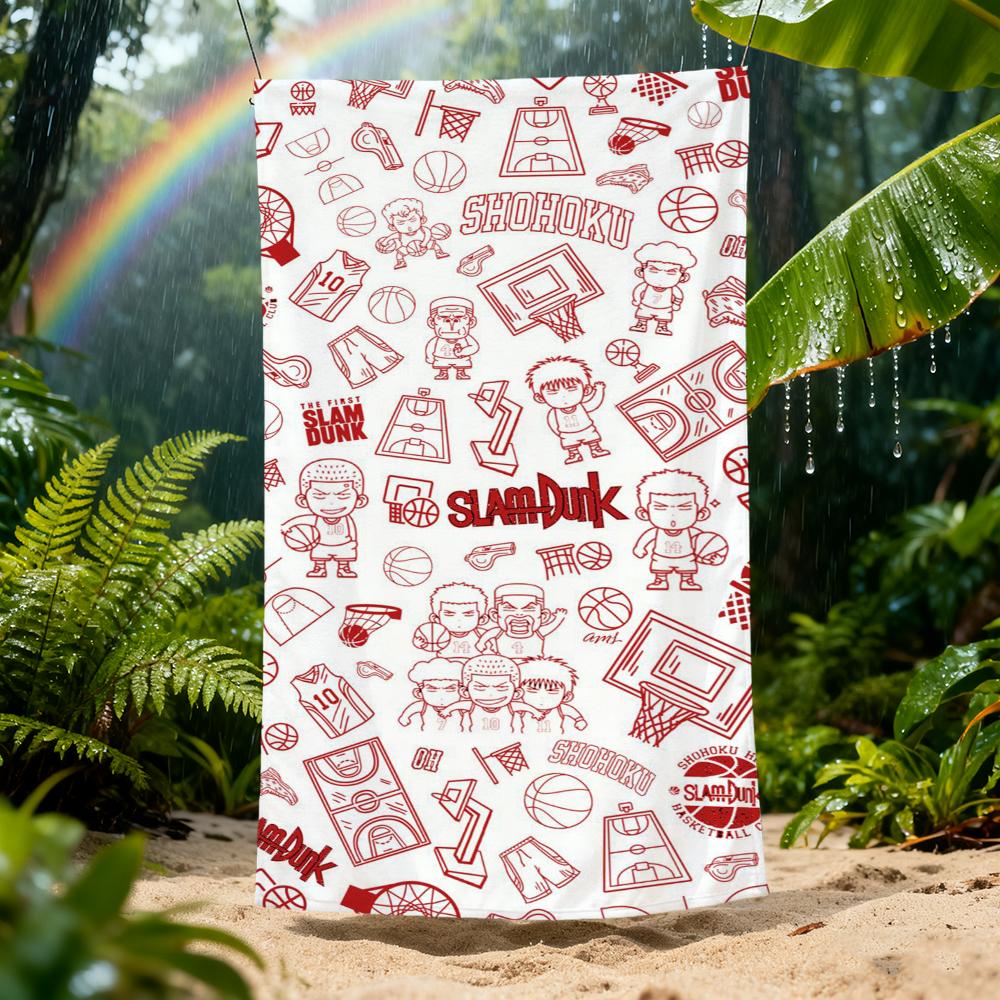 S-slam Anime Cute Towel D-dunk Beach Quick Dry Soft Pool Towels Gift for Travel Gym Shower Camping Sports