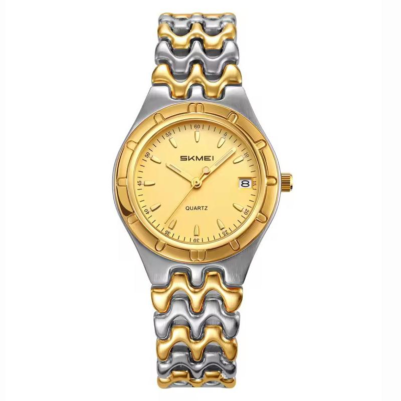 Women's Analog Quartz Watch, Date Function Waterproof, Elegant Steel Band, Casual Fashion Wristwatch for Ladies