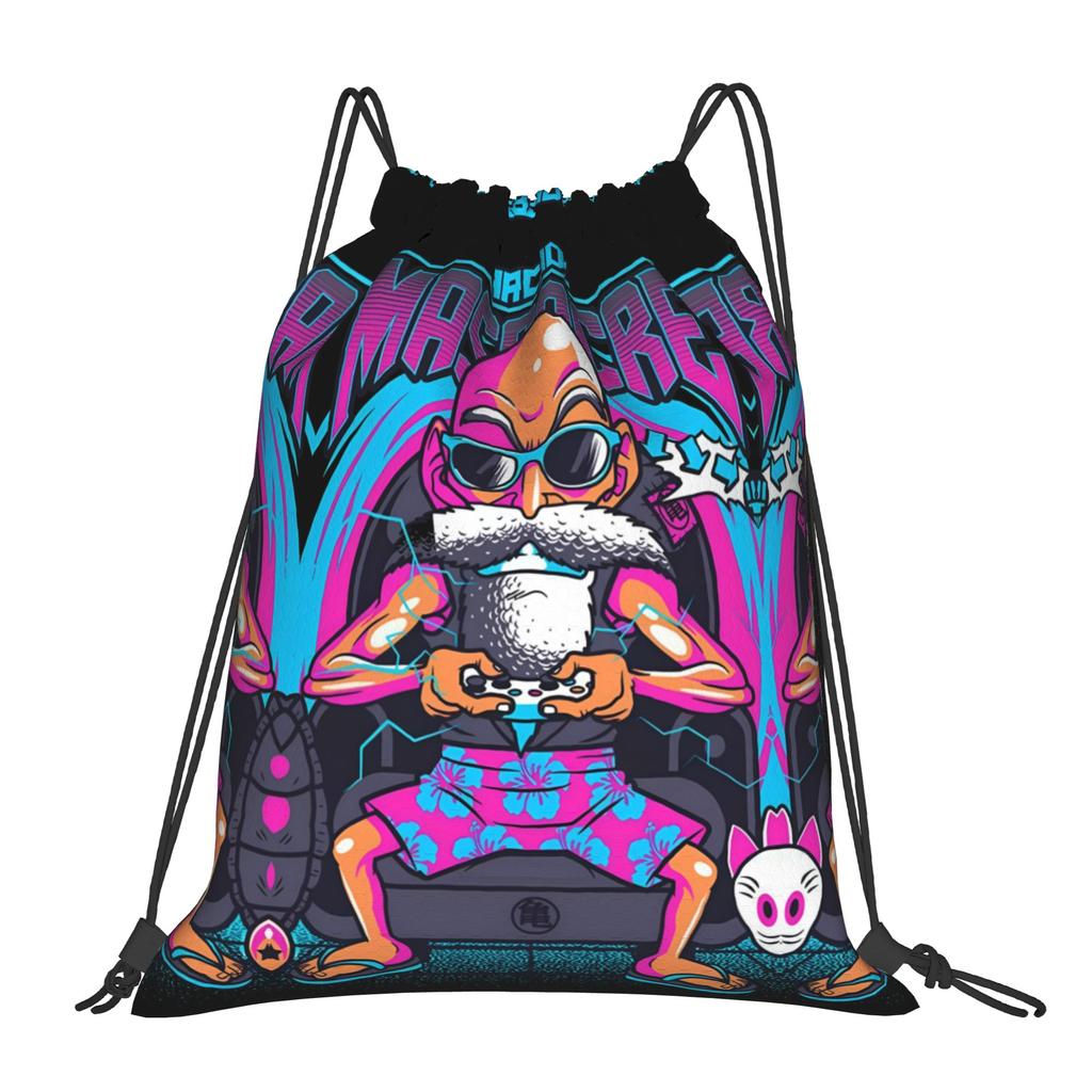 Custom Masters Roshis Drawstring Bags for Shopping Yoga Backpacks Women Men Manga Sports Gym Sackpack