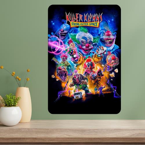 Killer Klowns from Outer Space Classic Horror Movie Metal Poster Sign 20x30cm（7.8x11.8inch）