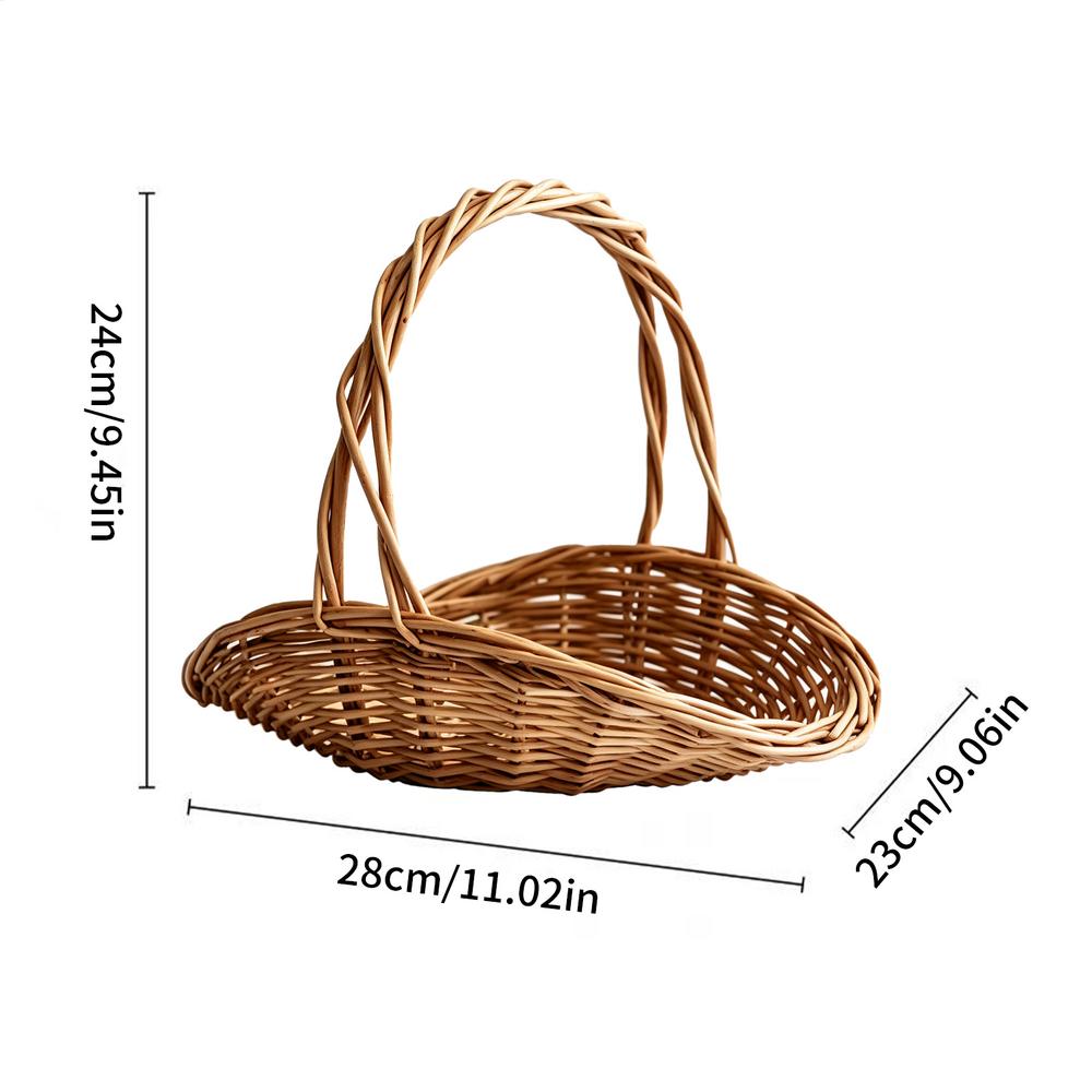 Harvest Baskets Decorative Portable Large Capacity With Handle Garden Vegetable Basket For Beach Picnic Orchard Farmers Market