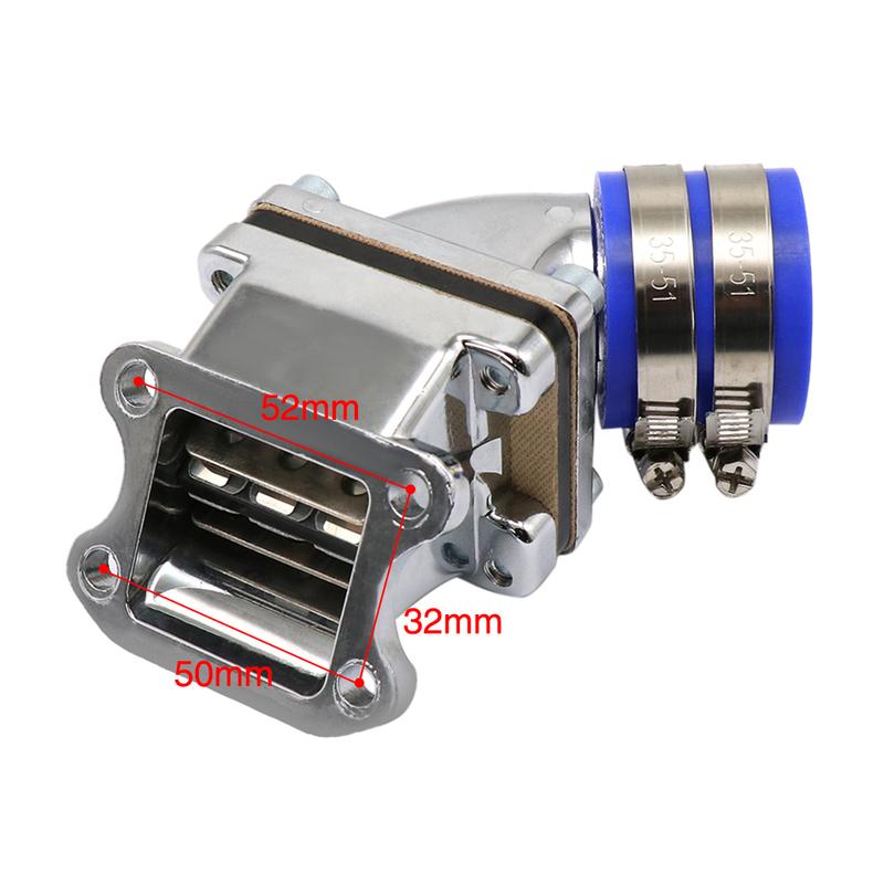 ZSDTRP Dio50 AF18/28/27 50ccm Hochleistungs-Rennansaugkrümmer Einlassrohr für CX/ZX/SE/SK/SA50