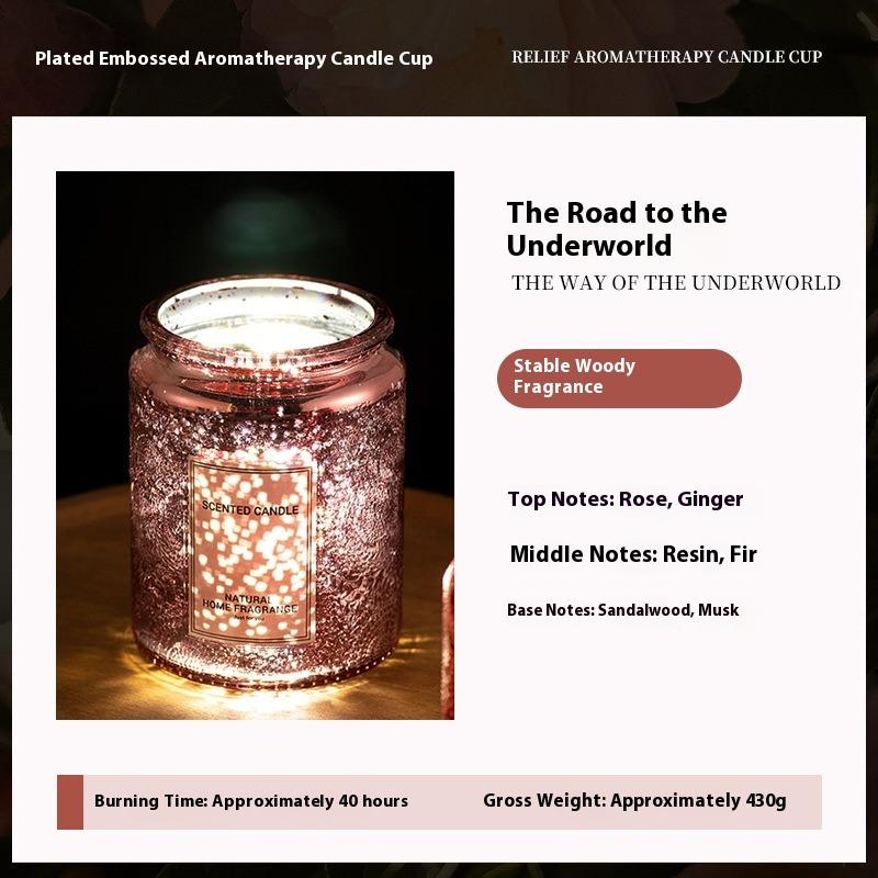 Scented Candles Sunflower Relief Modeling High-end Gifts Home Bedroom Ornaments Lasting Fragrance