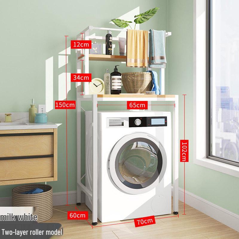 Stainless Steel No-Punch Multi-Layer Bathroom Storage Rack for Above Toilet