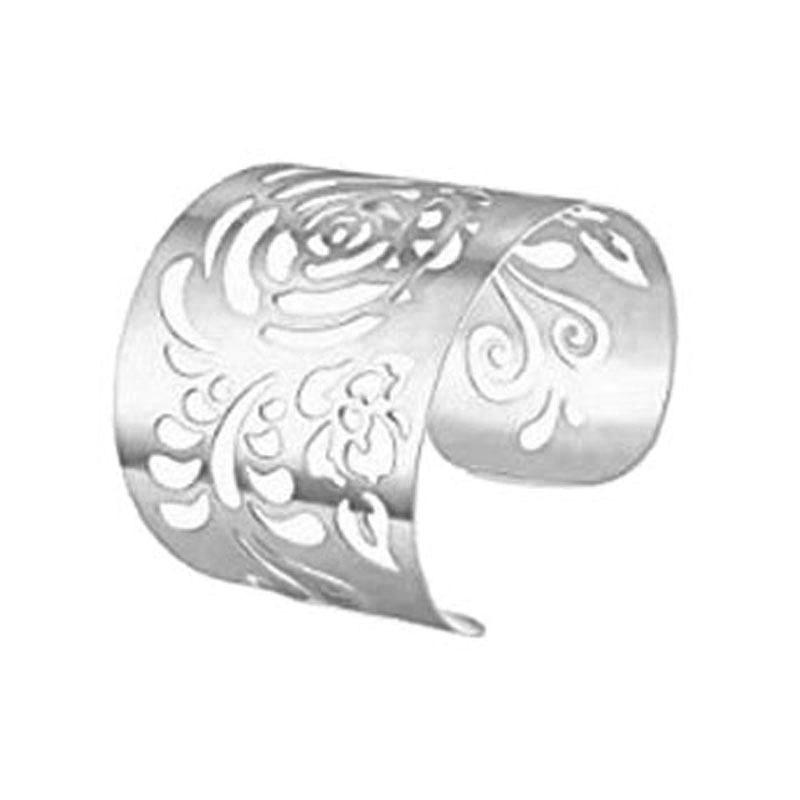 Exaggerated flower hollow opening bracelet fashion personality high sense bracelet simple light luxury jewelry women