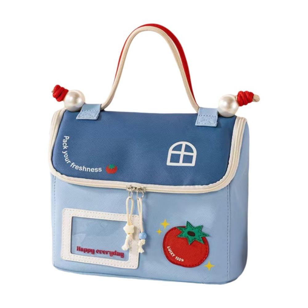 Large Capacity House Shape Cosmetic Bag Portable Cosmetics Handbag Cartoon Toiletry Pouch  Travel