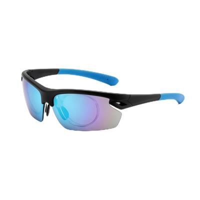 [FEISEDY] Sports Sunglasses, UV Protection, Mirror Lenses, Half-Rim, 4 Colors, for Cycling, Motorcycling, Tennis, PC, UV400, Unisex, B1674