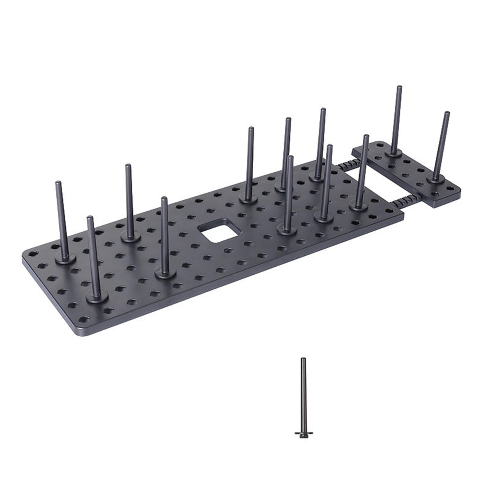 Drawer Retractable Tableware Rack Pegboard Drawer Organizers For Kitchen Adjustable Dish Plate Storage светло-серый