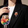 1Pcs Lovely Flower Sheep Brooches For Women Unisex 6-Color Rhinestone Year Of The Sheep Animal Party Office Brooch Pin Gift