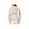 Li Ning Toy Story Series Logo Print Fleece Warm Loose Crew Neck Pullover Long Sleeve Sweatshirt Women Sweatshirt Off-White AWDSF36-2