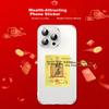 Five Wealth Gods Card Mobile Phone Sticker, Daily Wealth Card Gold Sheet Protective Sticker, Creative Imitation Gold Foil Phone Case Accessory