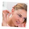FOMIYES Stainless Steel Ear Wax Removal Tool, Ear Cleaner, Ideal for Ear Cleaning, Practical Ear Cleaning Goods, Silver Material, 2 Sets
