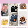 Stylish Canvas Shoulder Bag With Cute Rabbit And Carrot Pins Available In Multiple Colors