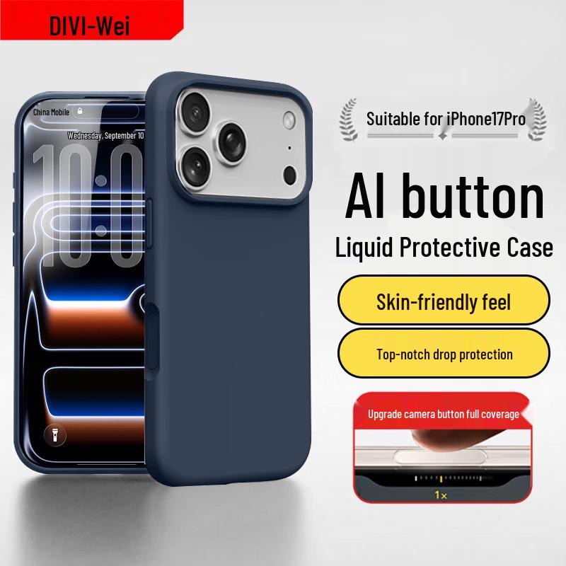 DIVI iPhone 17 Pro Silicone Liquid Phone Case iPhone 17 Pro