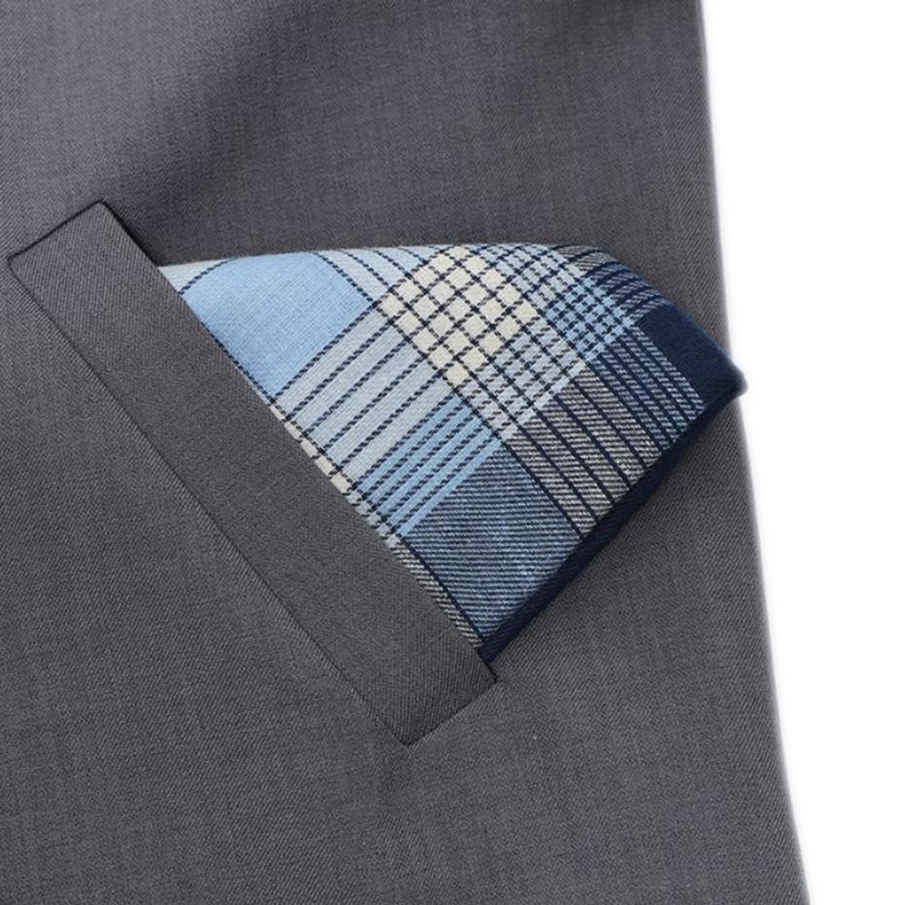 DONGFANGB Men's Handkerchiefs 100% Cotton Quick-Dry Thin 3-Pack 42×42cm